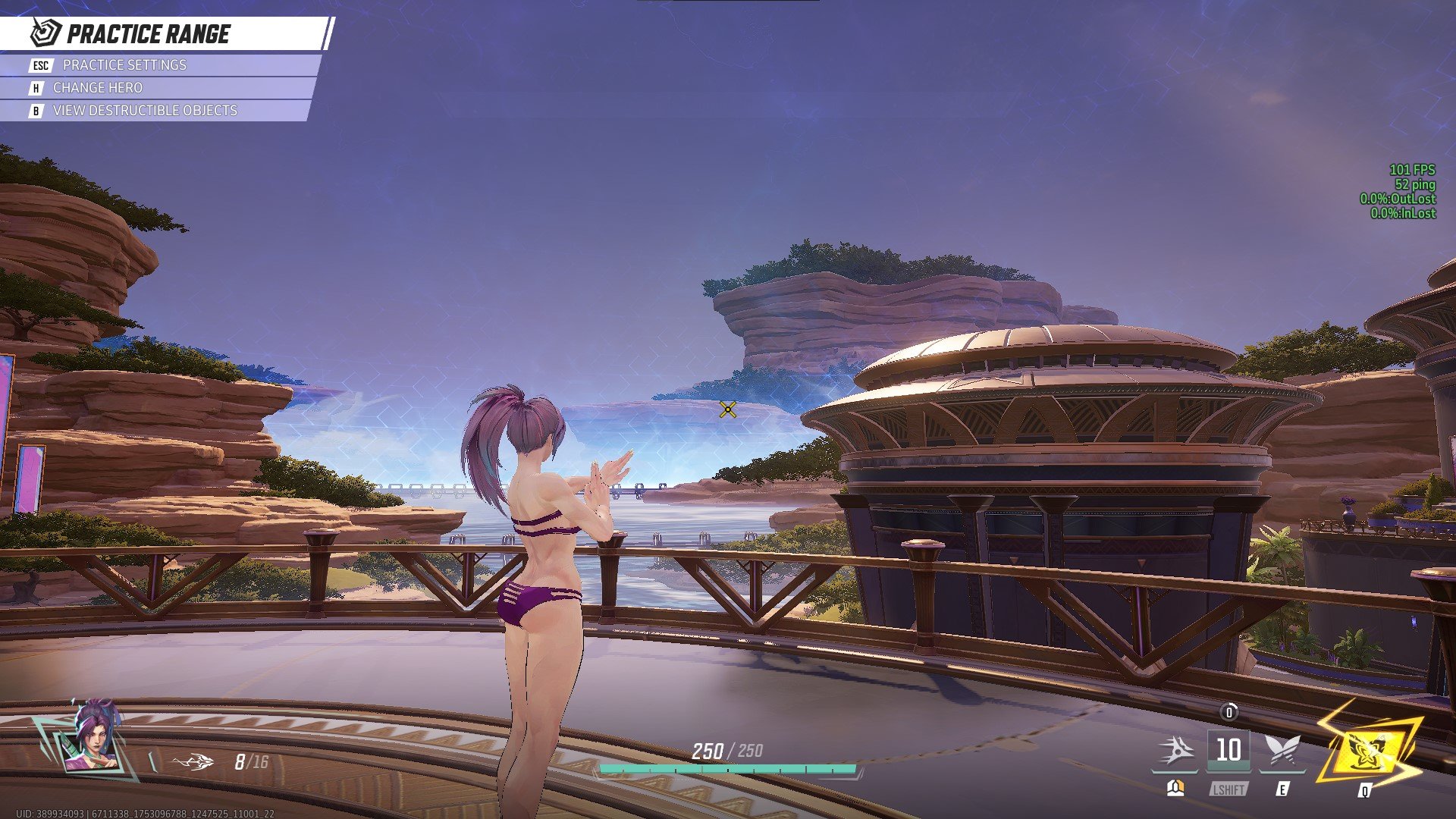 Psylocke Purple Bikini