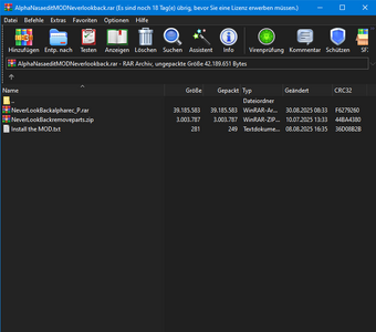 AlphaNasaeditMODNeverlookback.rar (Es sind noch 18 Tag(e) übrig, bevor Sie eine Lizenz erwerbe...png