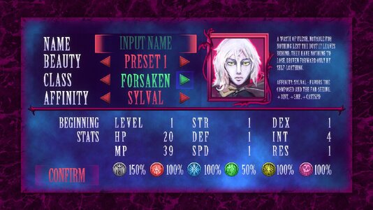 Lunacid Affinity - screenshot_character_creation.jpg