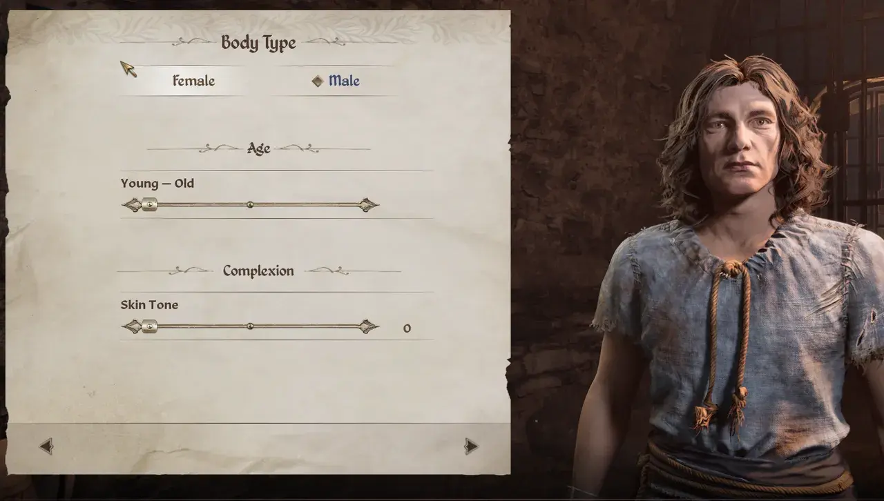 Male / Female body type