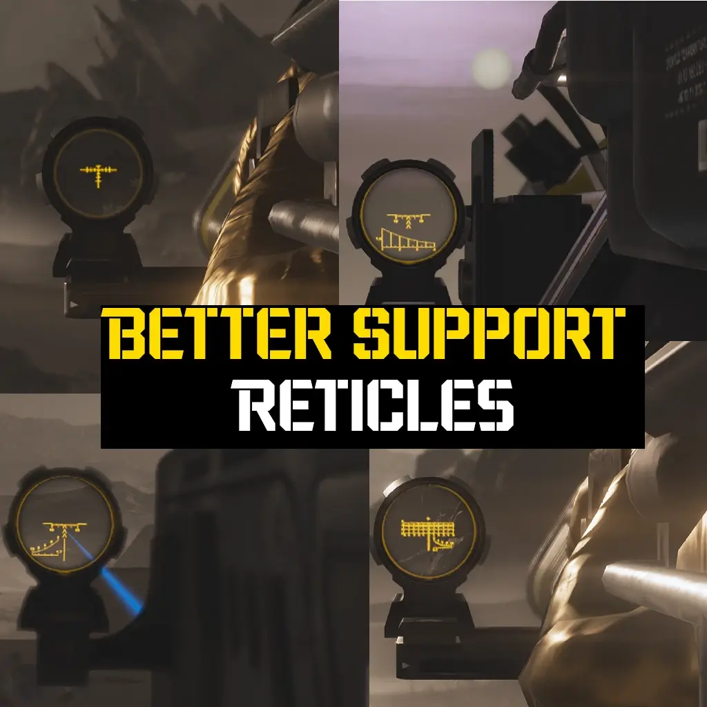 Better Support Weapon Reticles