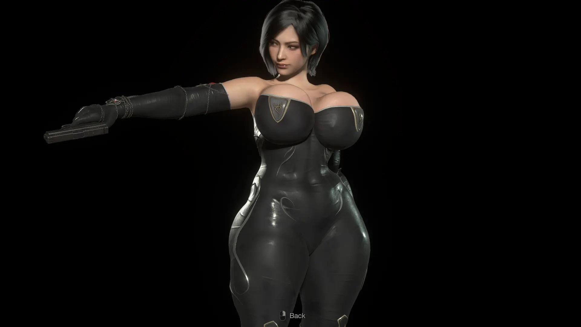 Ada Wong in BodySuit (Jiggle Physics, Female & Futa)