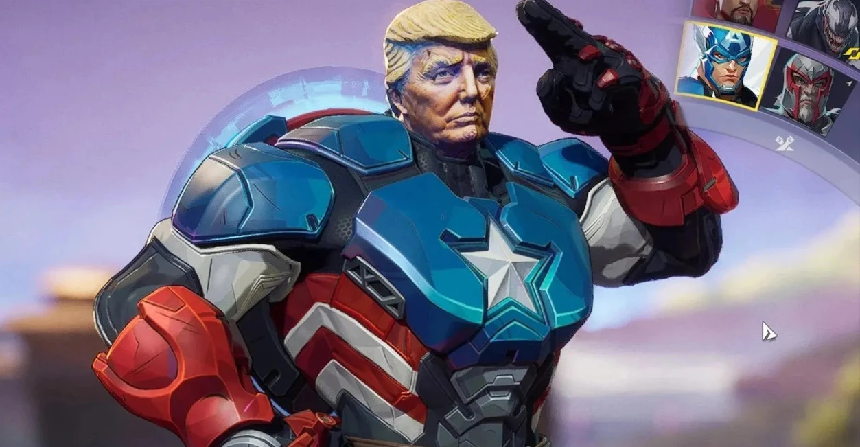 Donald Trump as Captain America