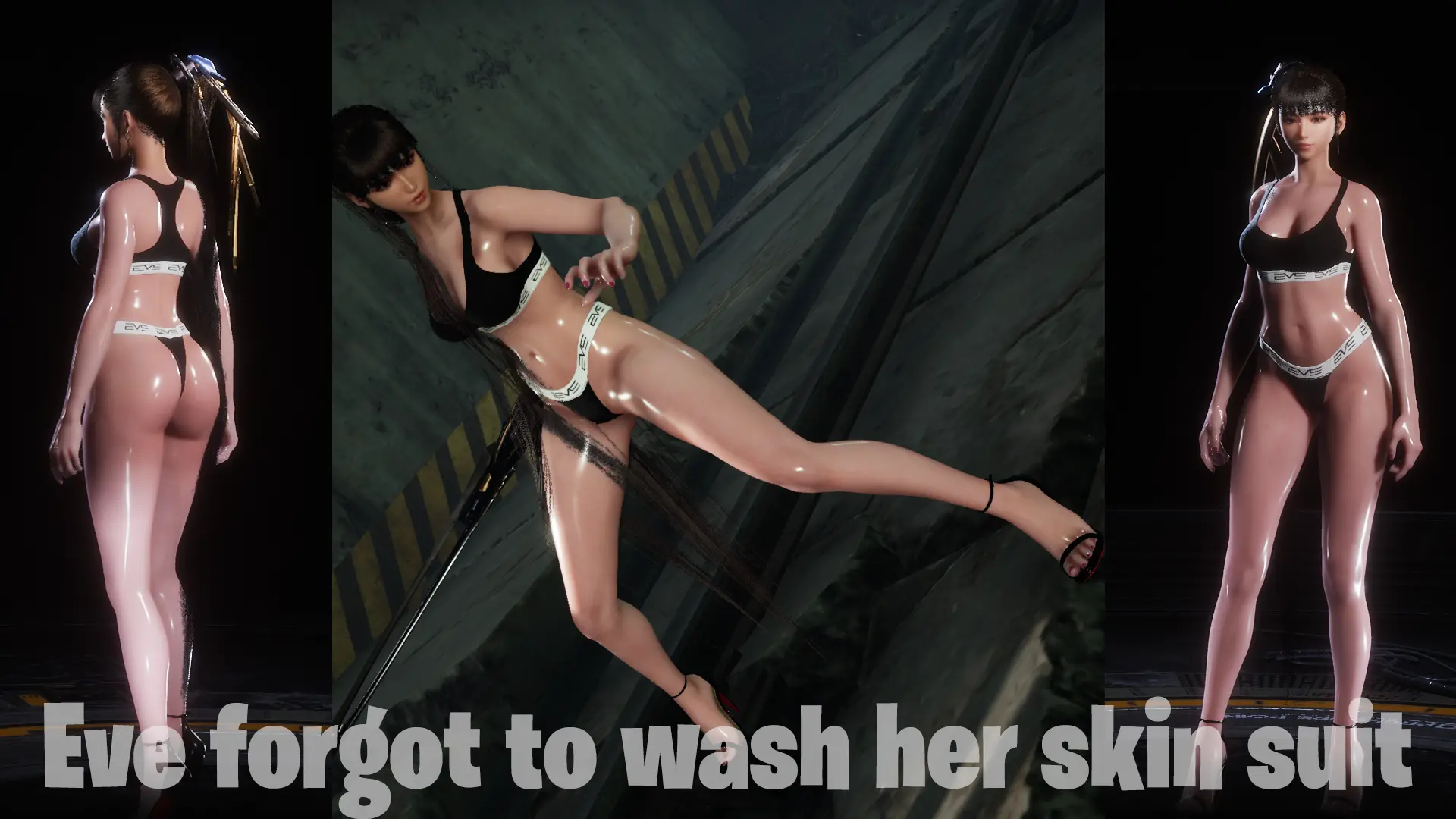 Eve forgot to wash her Suit