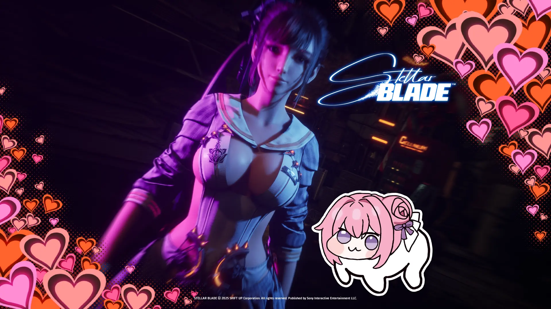 Sexy schoolgirl neckline