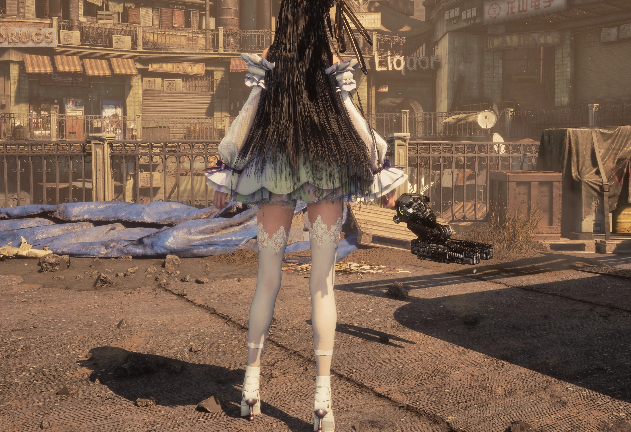 Slim build EVE - Lewd Dorothy outfit with optional nail extensions!