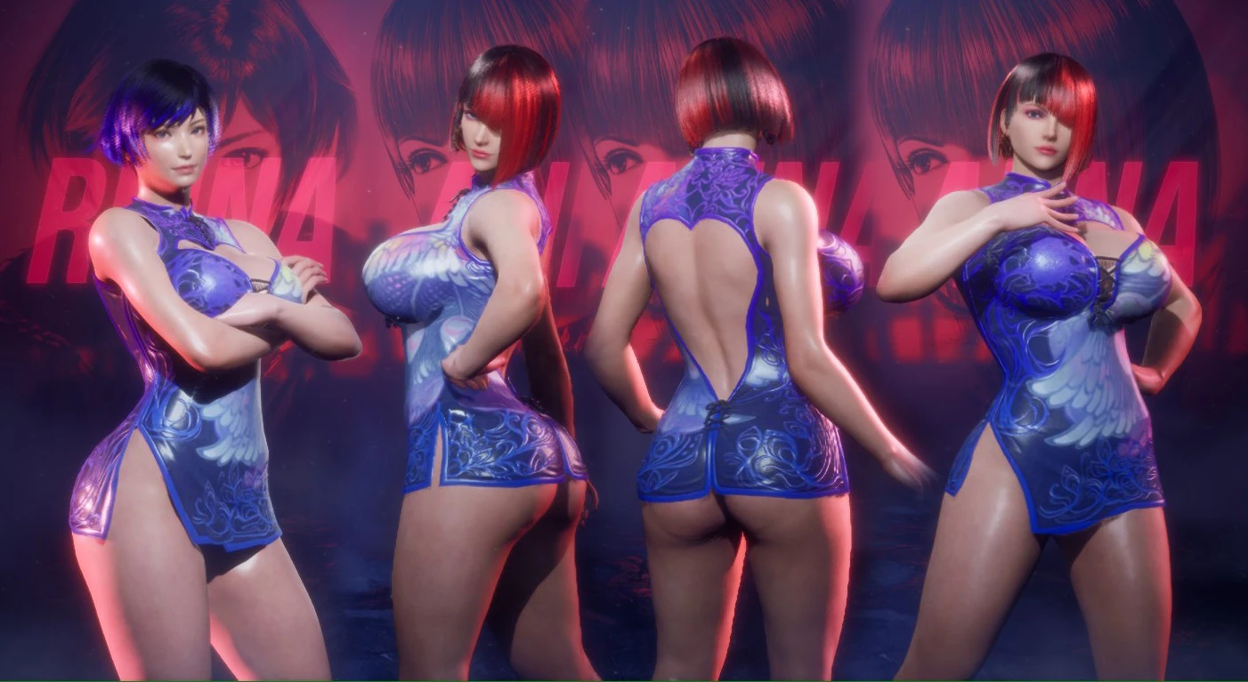 Qipao Blue Naughty NSFW