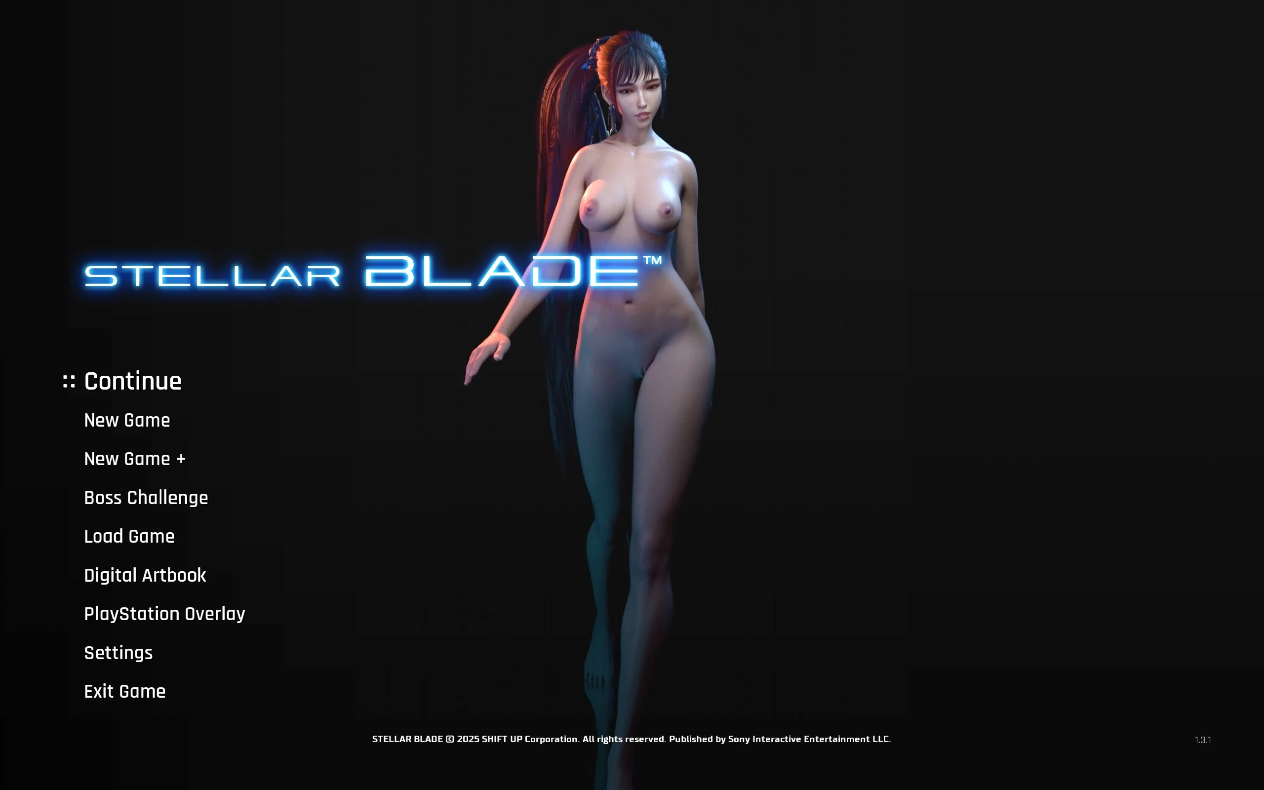 Eve Nude Cat walk title screen