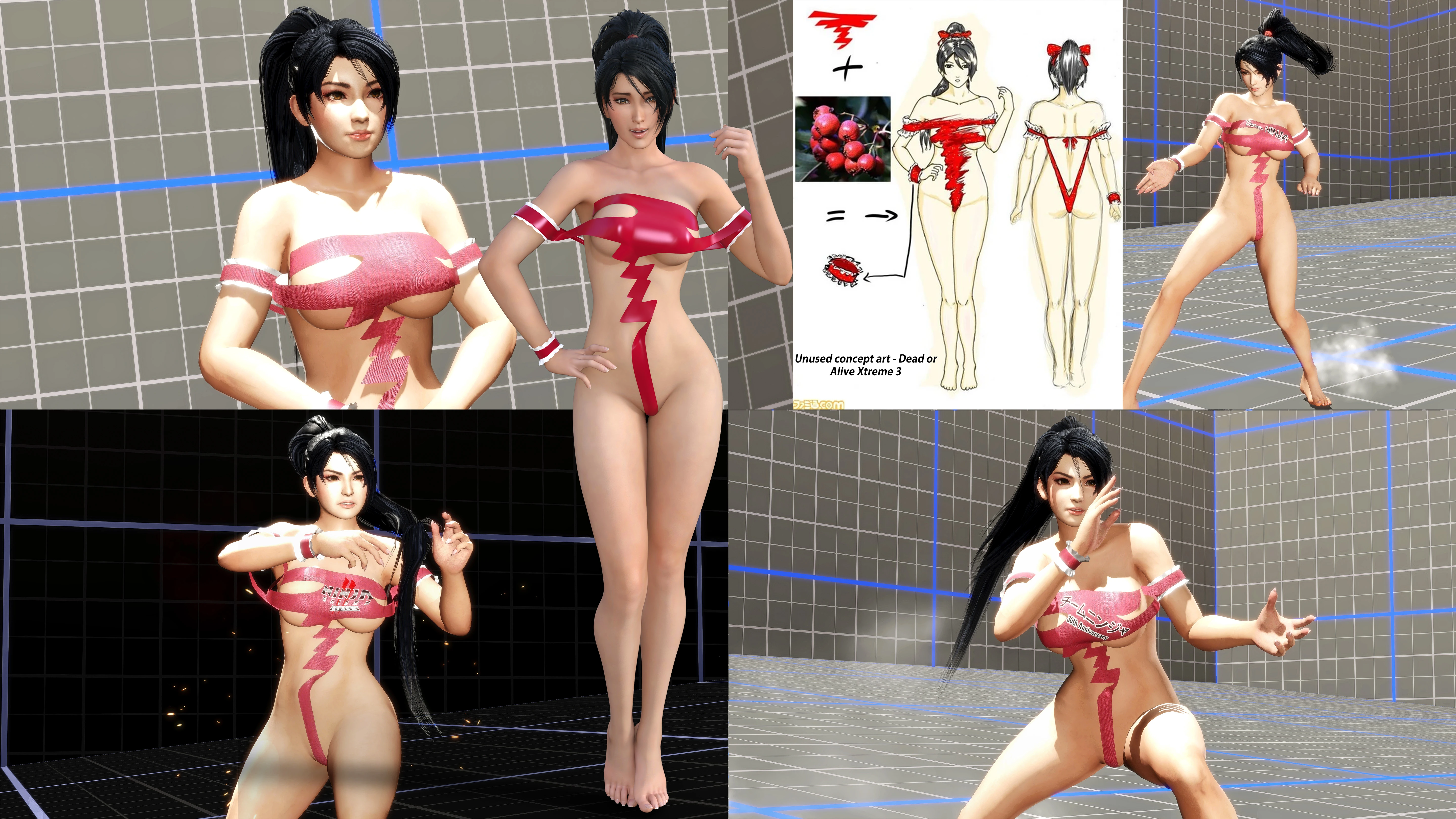 Unused concept Art Team Ninja Bikini (Momiji) Mod