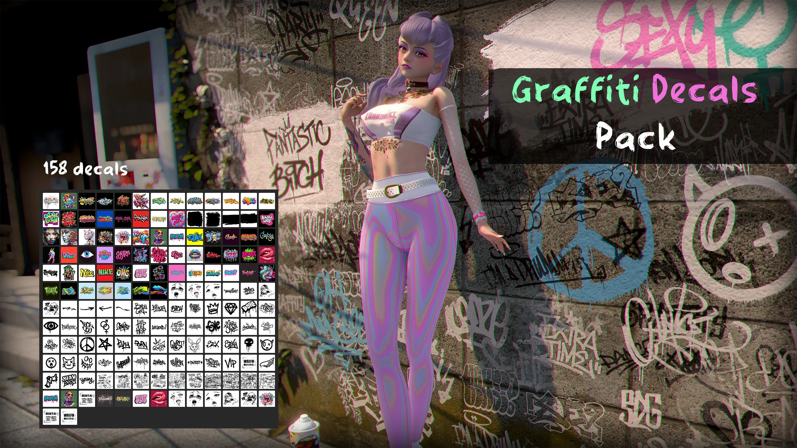 Graffiti Decals Pack
