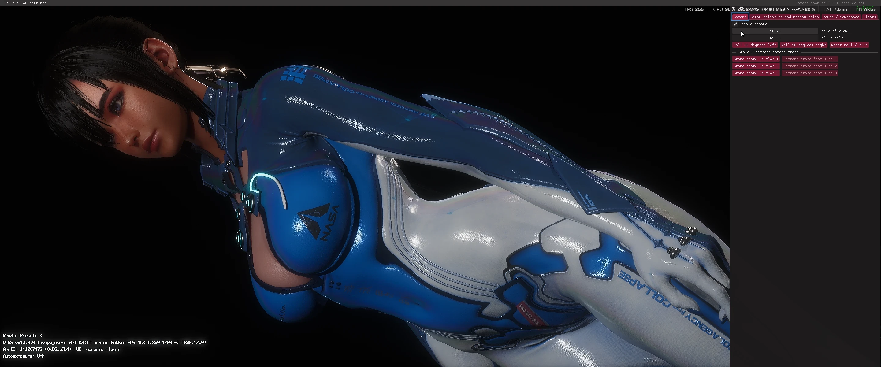 Sexy Raven Babyblue White edit HDR MOD Mod