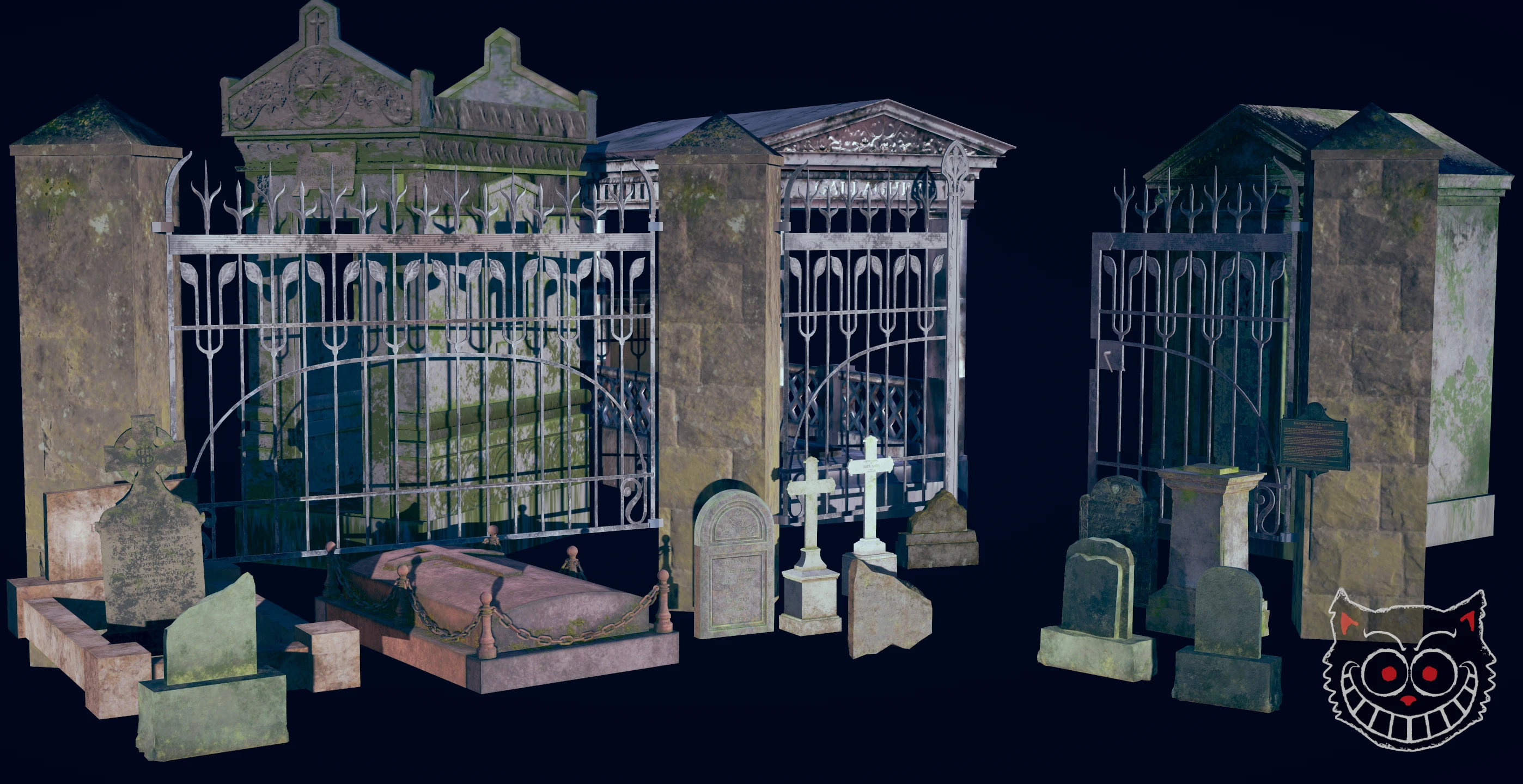 Graveyard Lofi Props