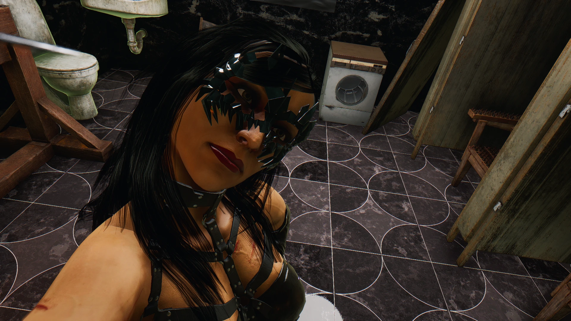 Bloody Mary with his long hair