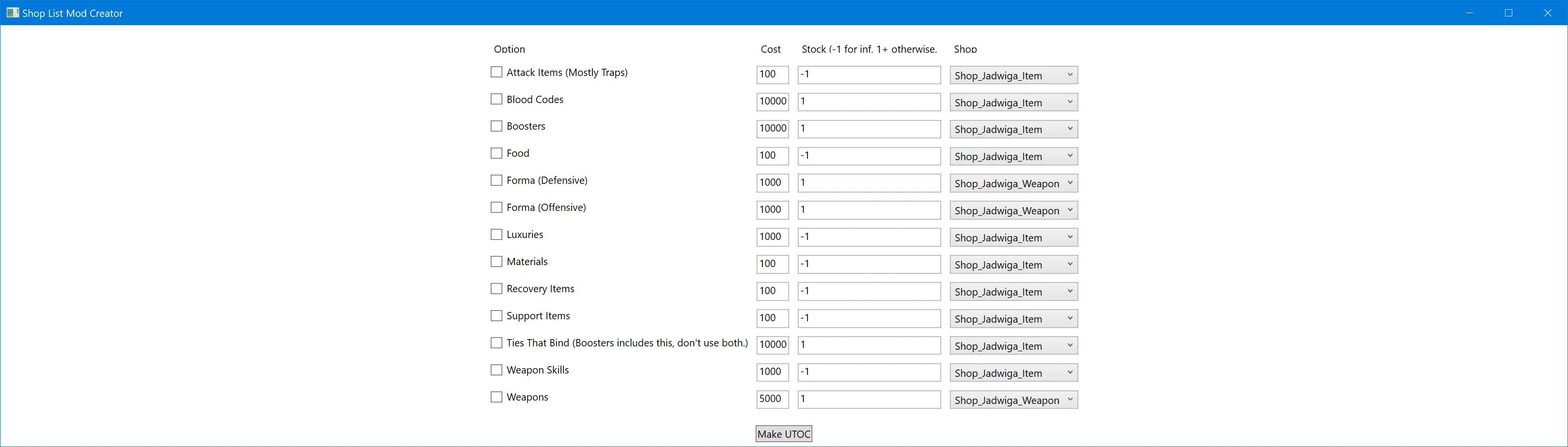Custom Item Shop Tool - Buy Whatever You Want