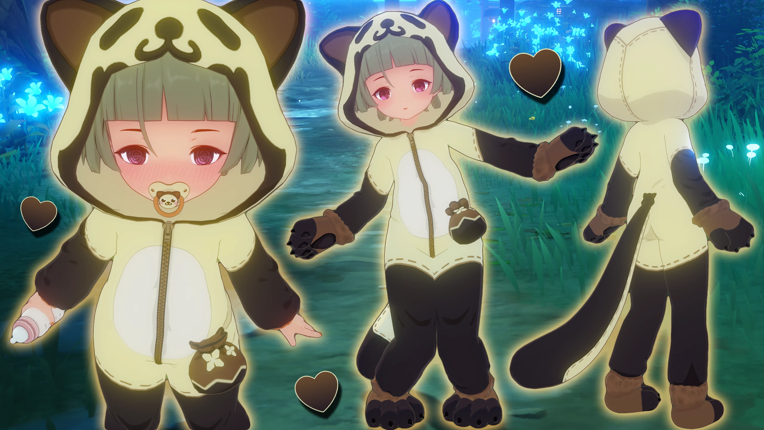 Sayu Tanuki Onesie Mod