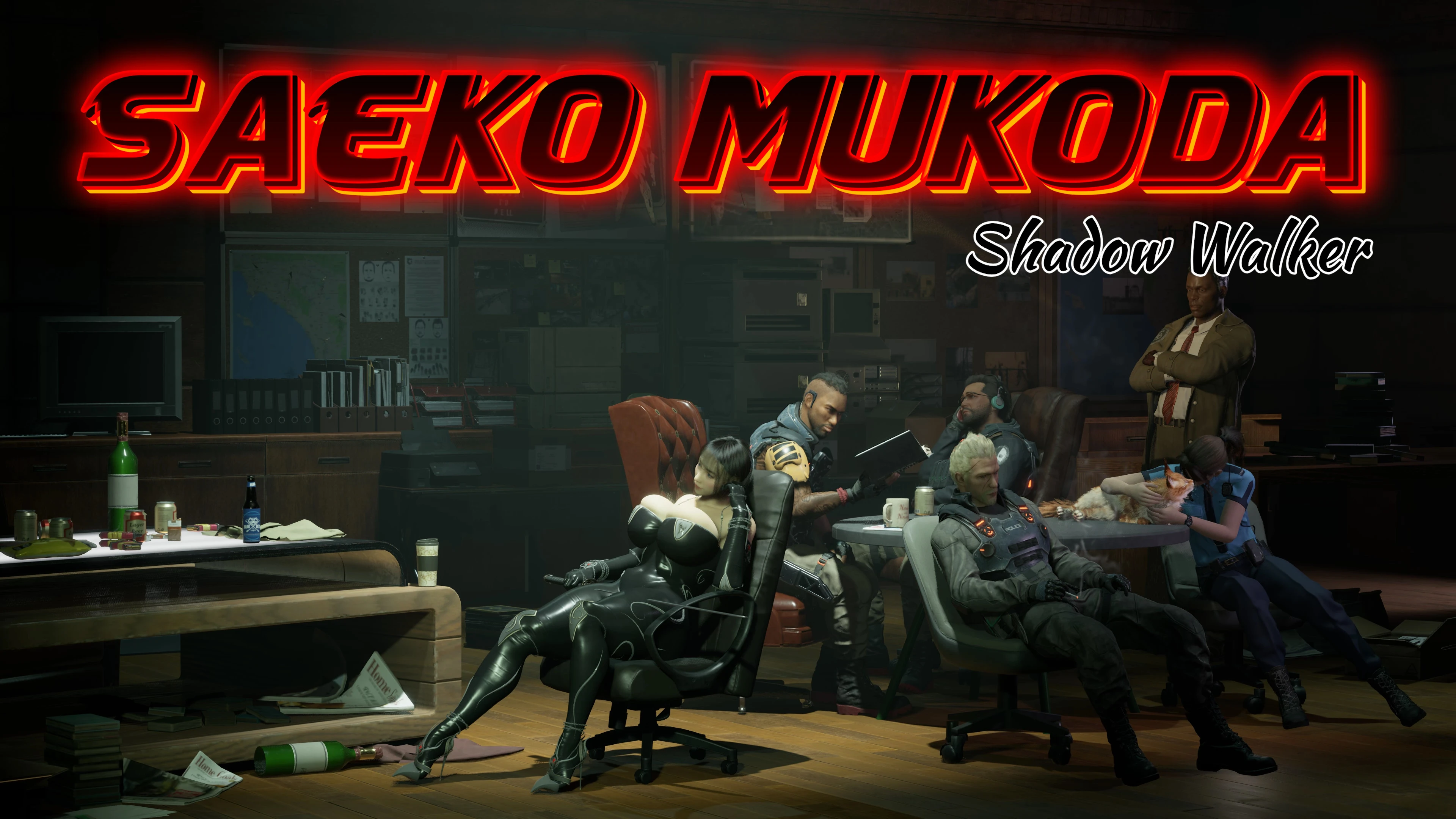 Saeko Mukoda Shadow Walker Bodysuit Mod