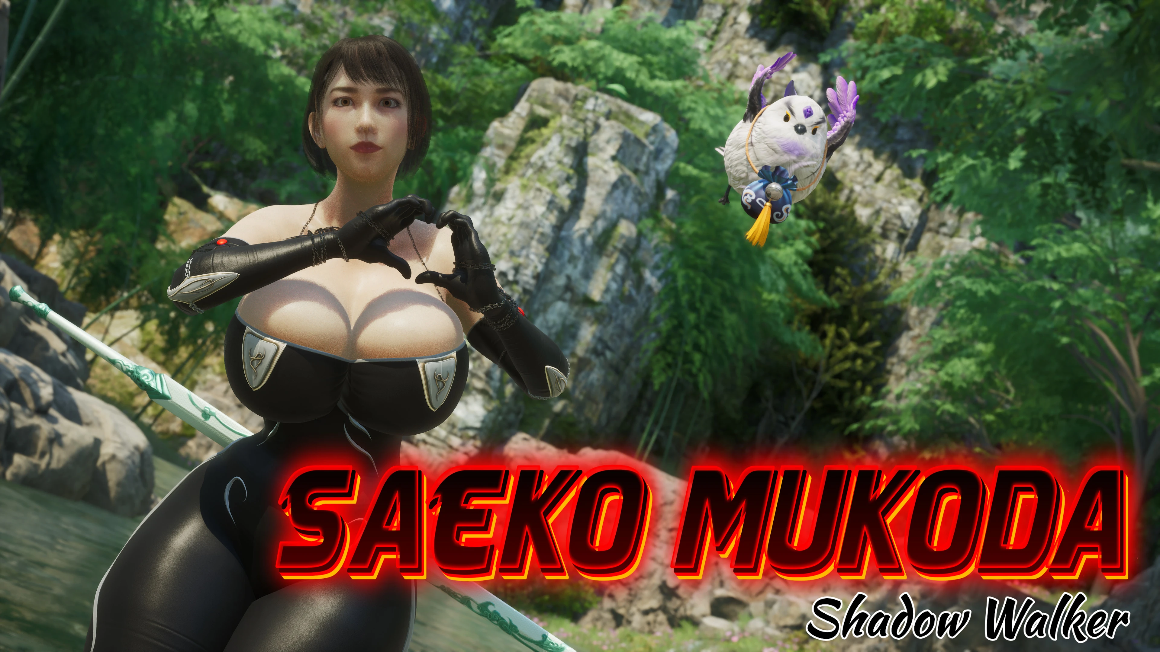 Saeko Mukoda Shadow Walker Bodysuit Mod