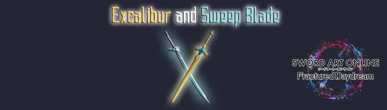 2 Fractured Daydream swords replacer