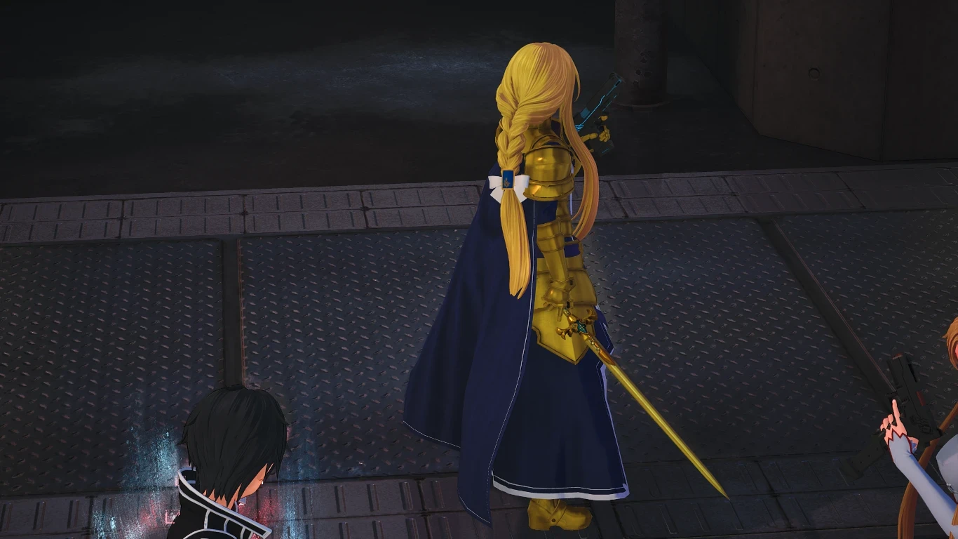 Only swords for Kirito, Asuna, Alice and Eugeo party members