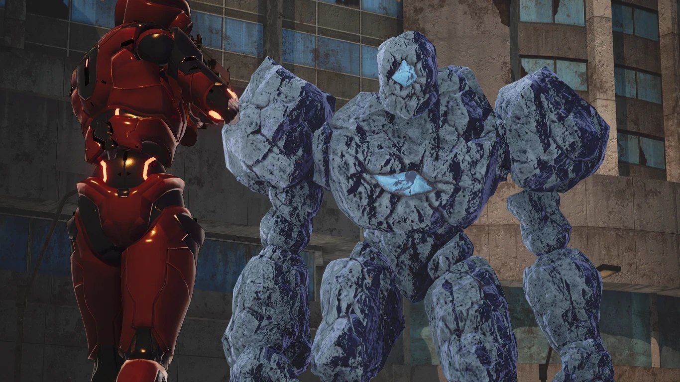 Stone Golem over big mech