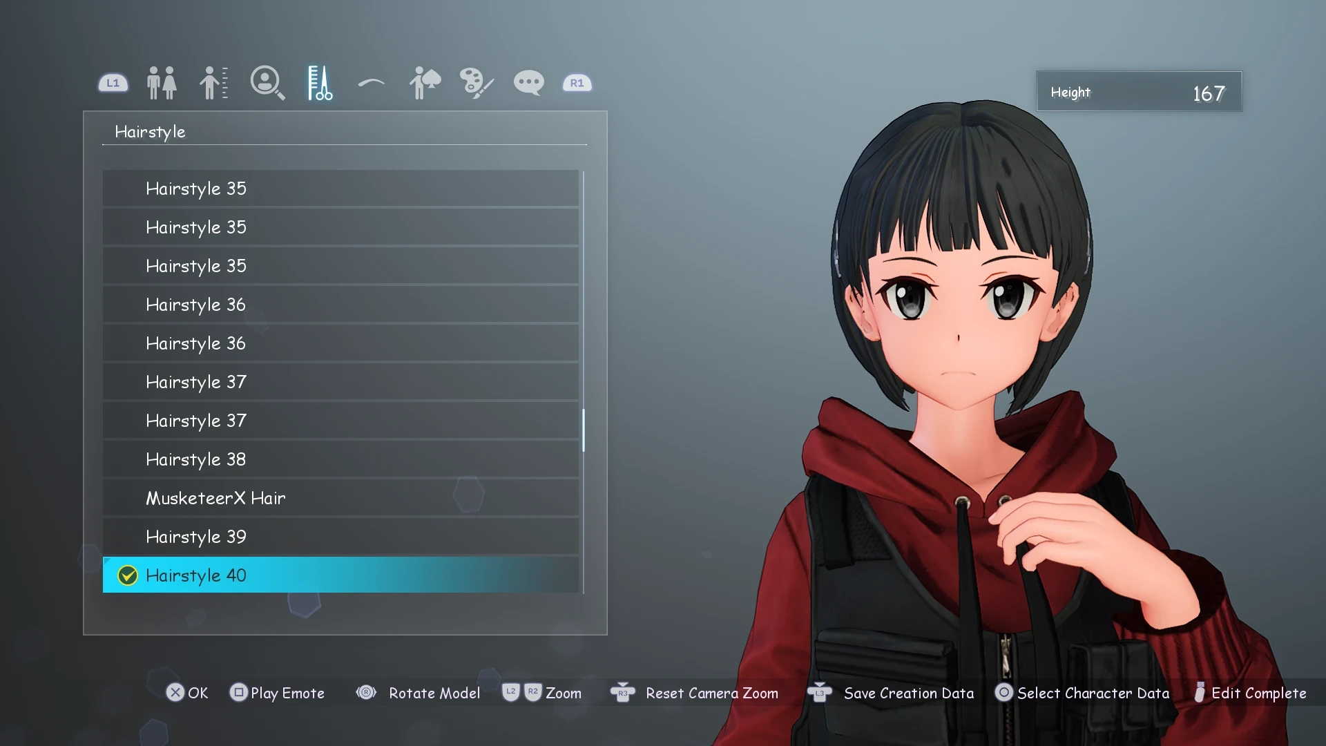 Suguha Kirigaya hairstyle (colorable)