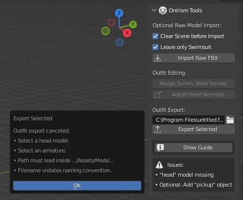 Outfit Creation Toolset