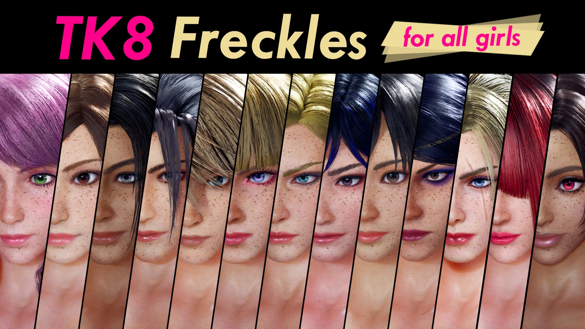 Freckles on all girls