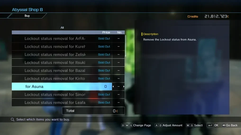 Free Lockout status removal for Friend List Characters