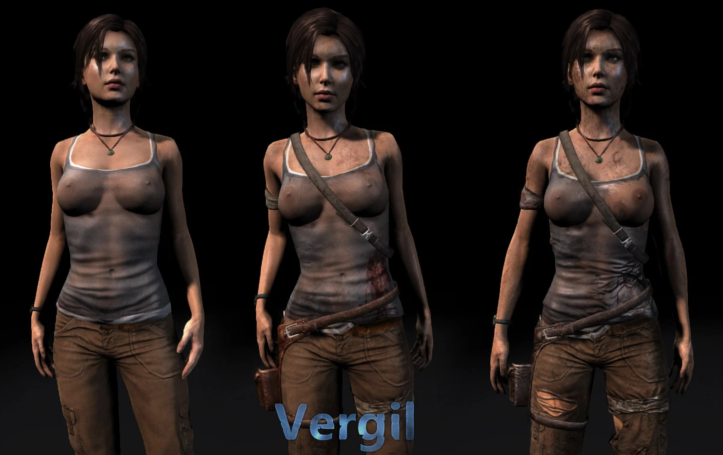Lara tight, see-through and torn Mod
