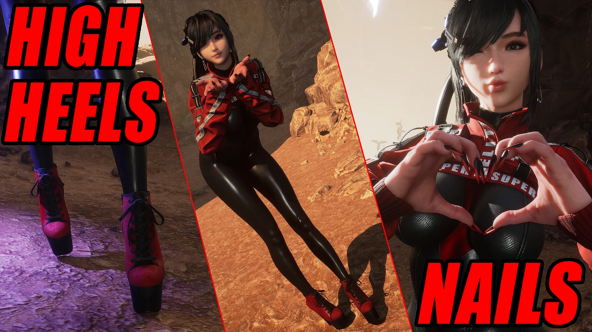 CNS High Heels and Long Nails Cooling Suit Mod Preview Image
