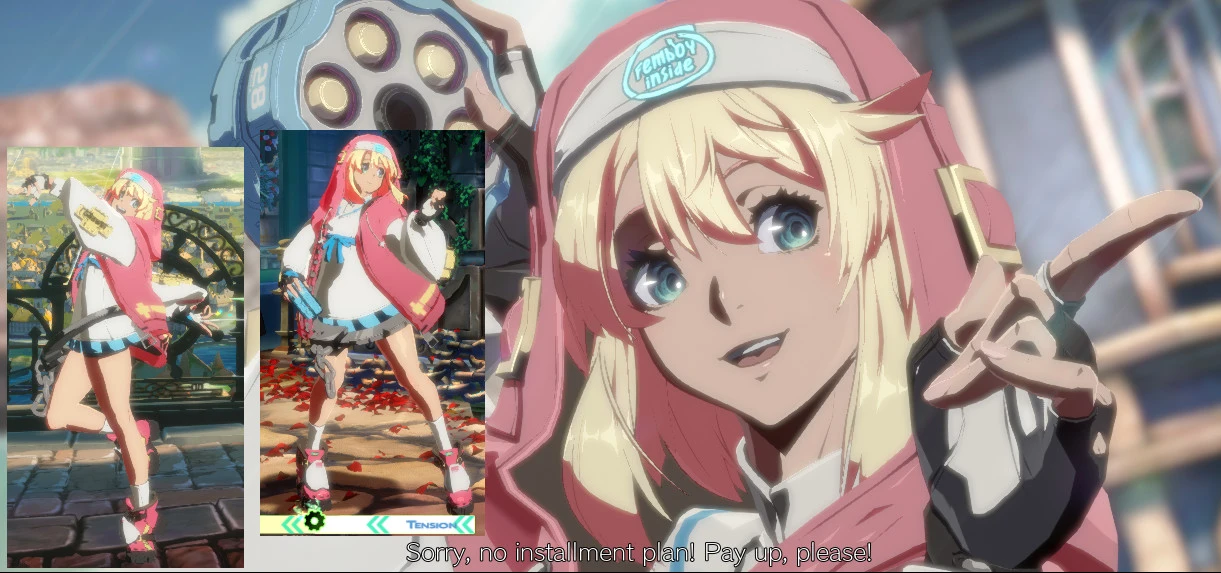 Femboy Flag Colors for Bridget Mod