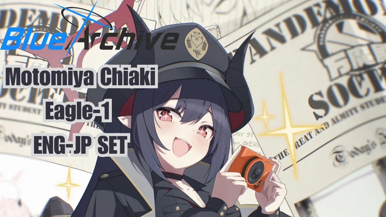 (Blue Archive) Motomiya Chiaki Eagle-1 (JP-ENG SET)
