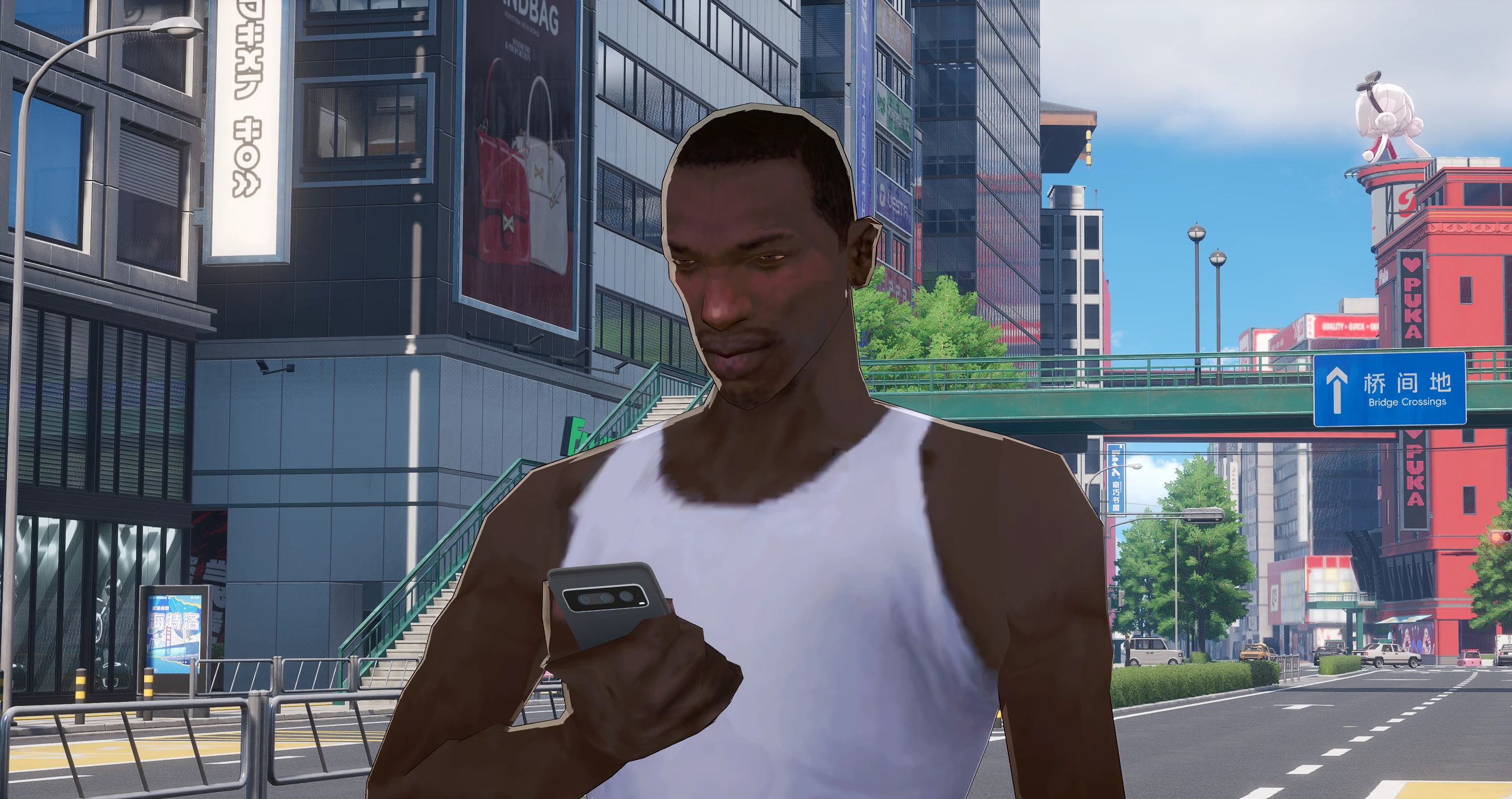 CJ (GTA San Andreas) As Male Protagonist Mod