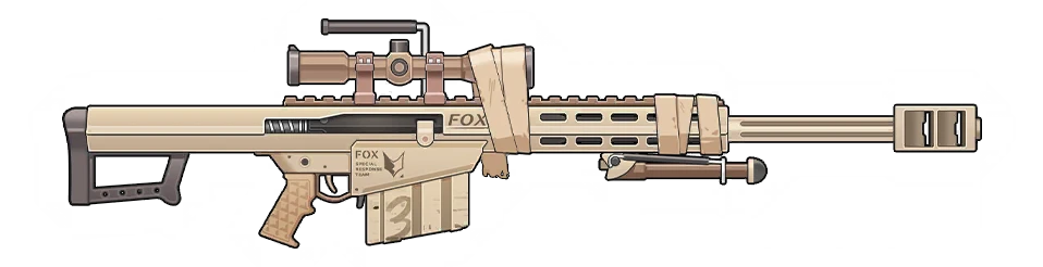 (Blue Archive) FOX type-82 sniper rifle AMR Mod