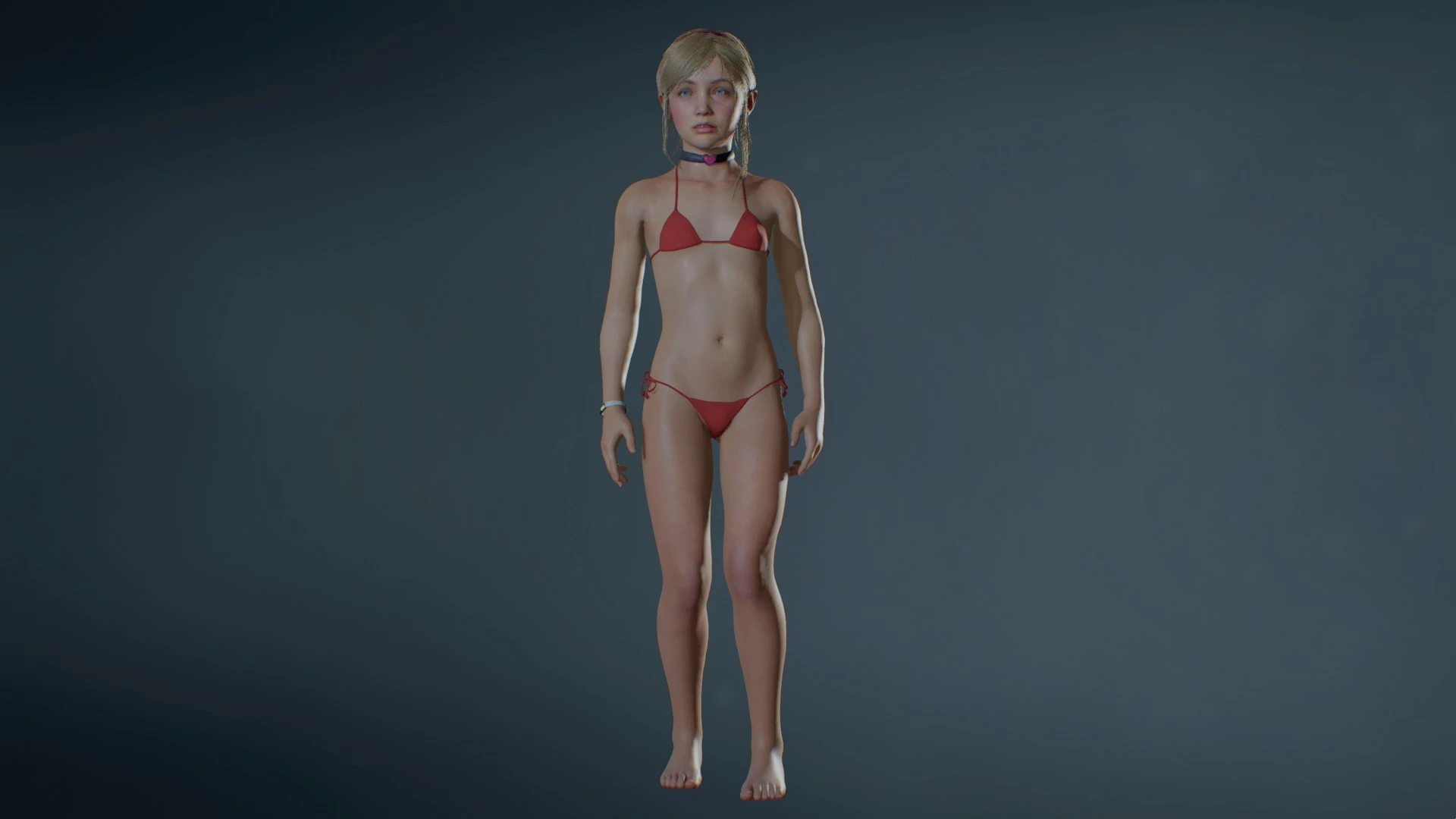 Sherry Red Bikini BDSM