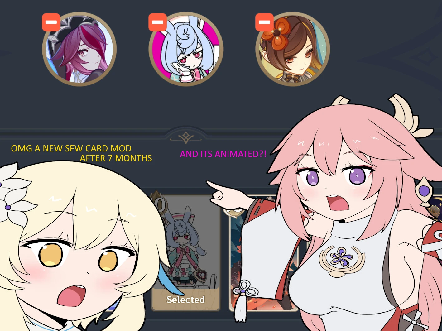 Animated Sigewinne card (Rabbit hole) Mod Preview Image