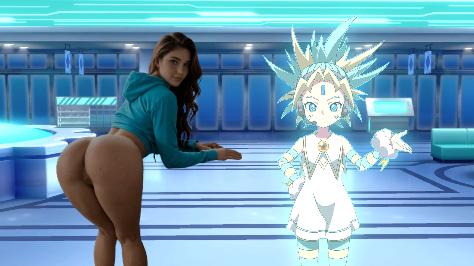 ベイブレードエックス XONE_Protag-as-Nude-AI-Generated-GILF