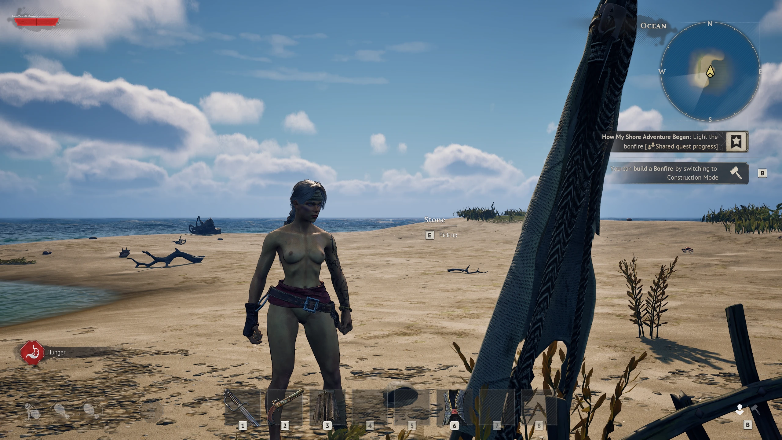Female nude update mode