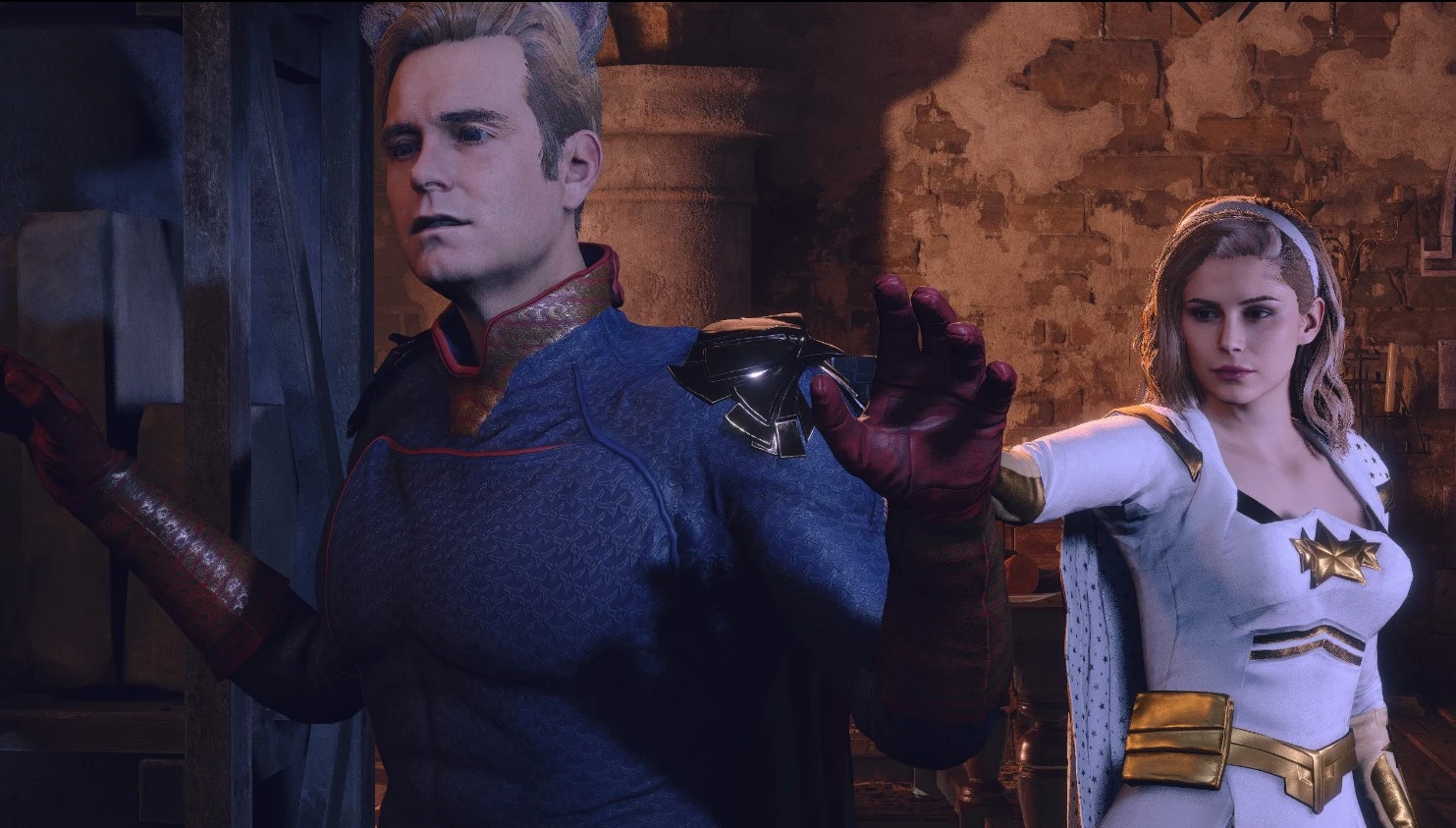 Homelander over Leon Kennedy (by Wiwilz)