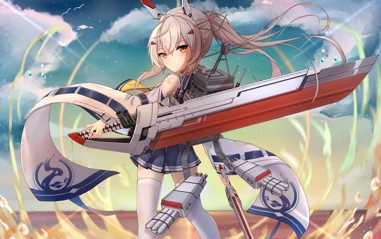 AzurLane Ayanami PH-9-56 and Sword CQC-42 Mod