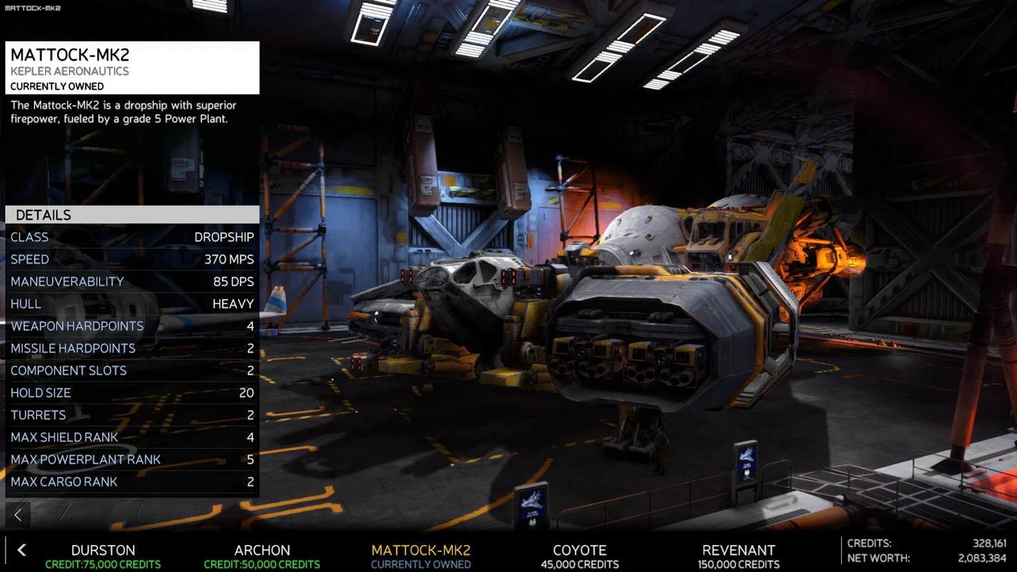 Mattock MK2 Ship