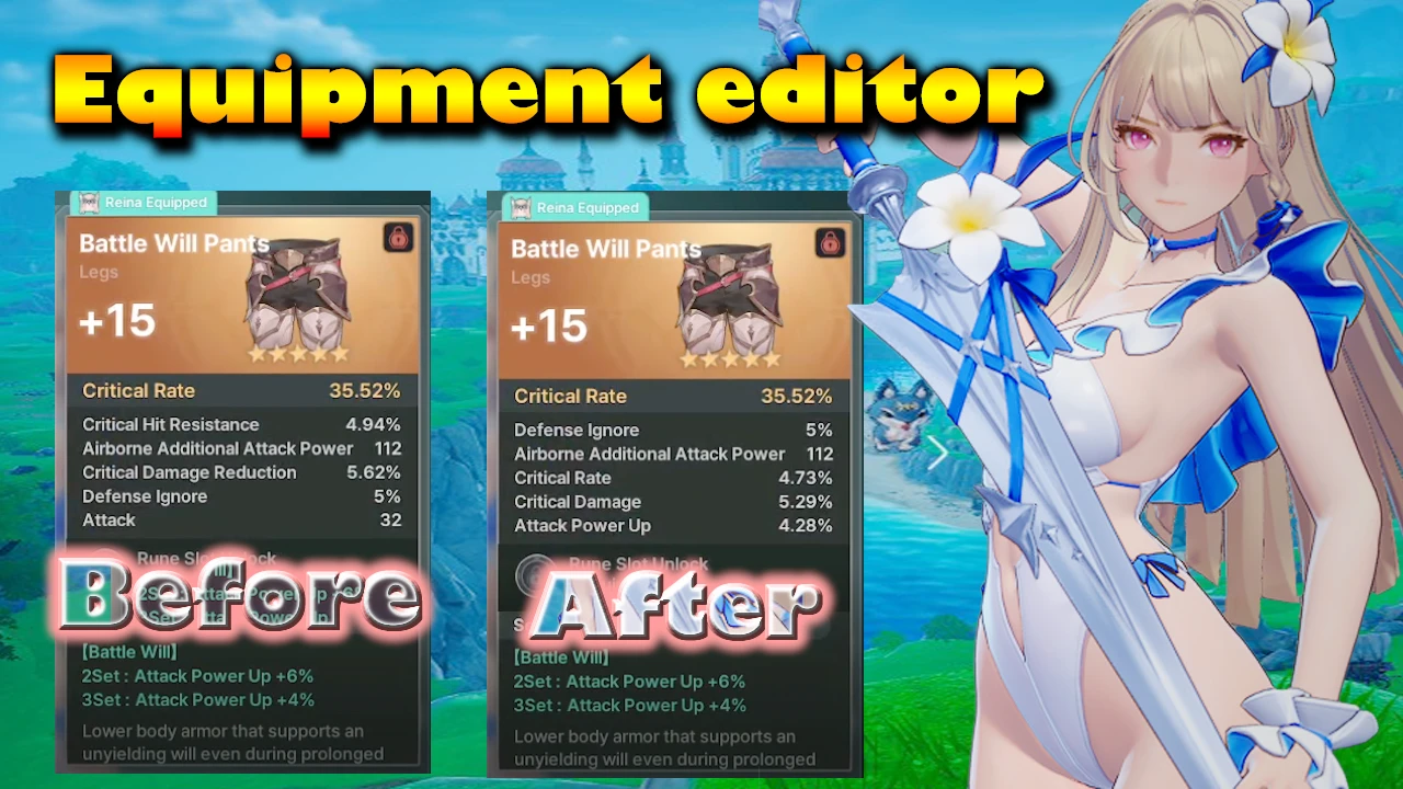 Equipment and Character Editor