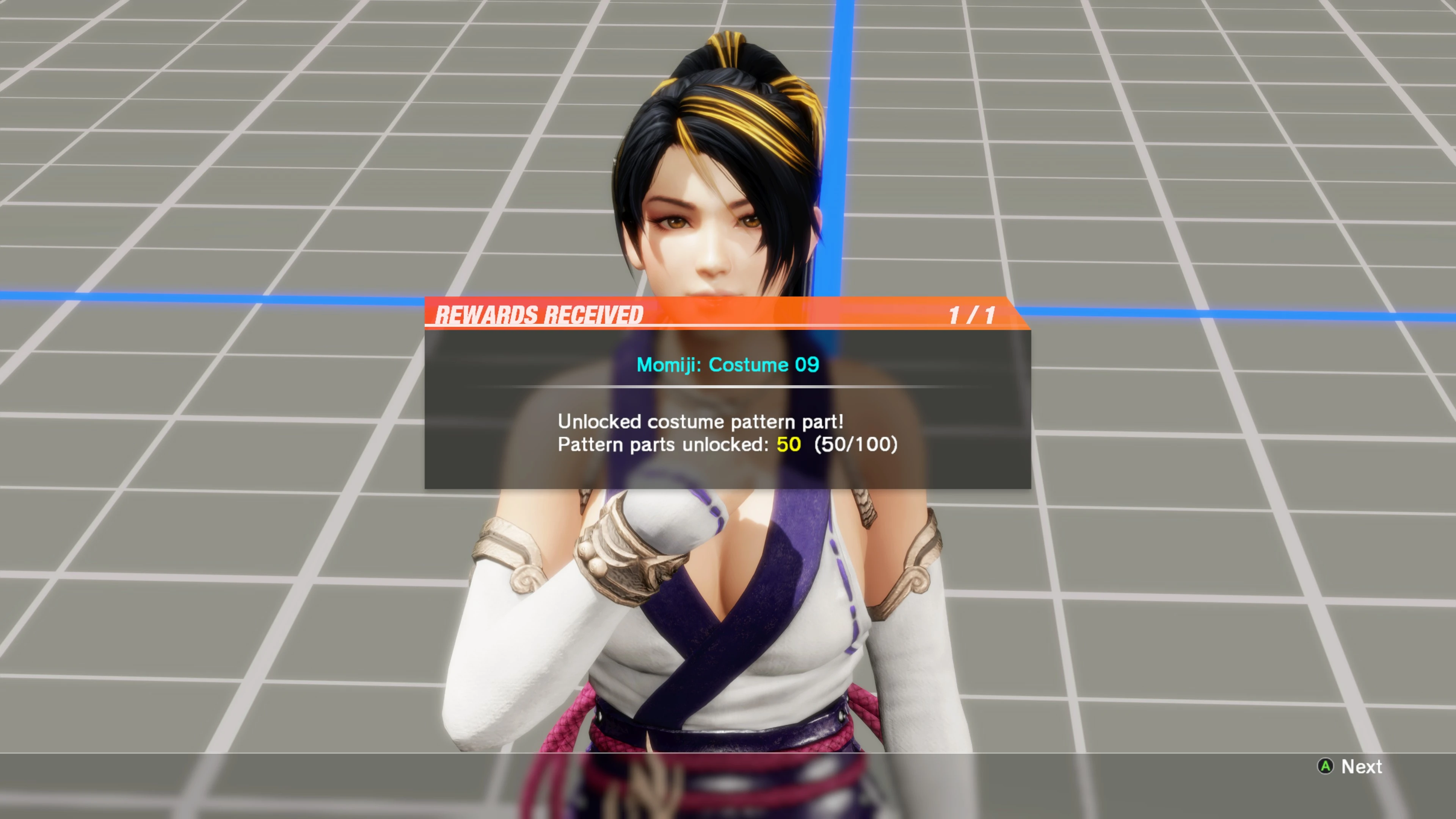 Dead or Alive 6 Last Round Pattern Parts Rewards in VS Mod