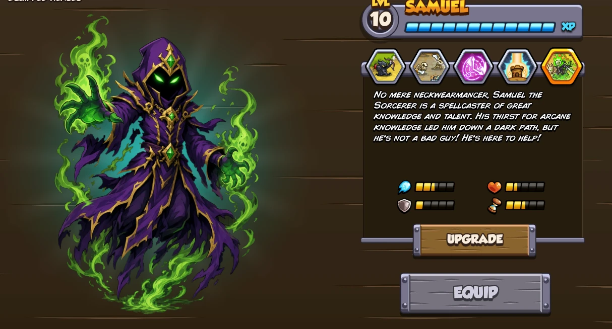Custom Hero - Samuel the Sorcerer Mod