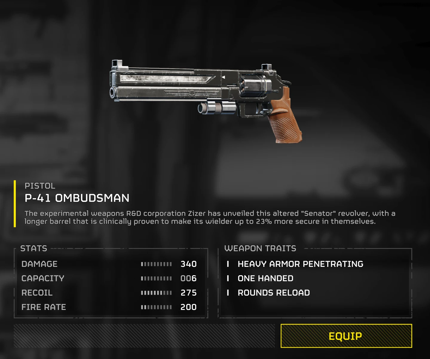 P-41 Ombudsman - Hidden Weapon Unlock Mod