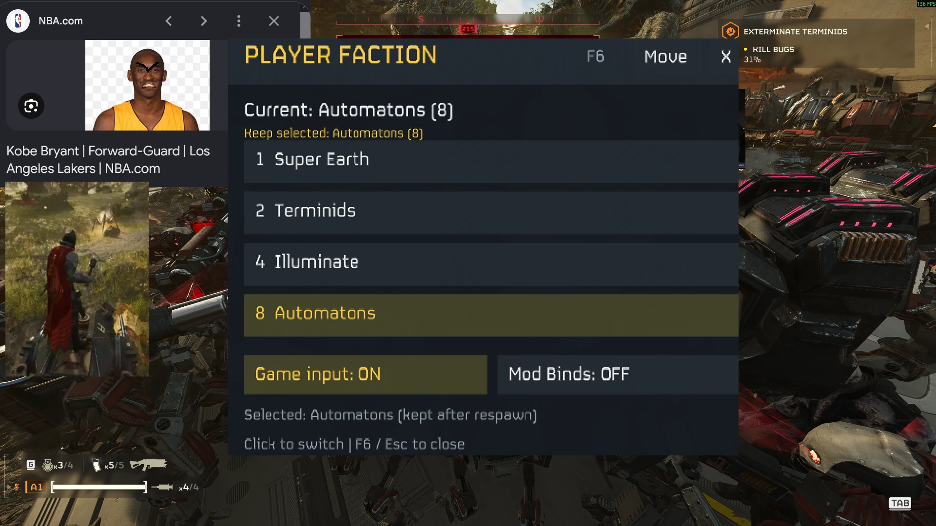 HELLDIVERS 2 PLAYER FACTION SWITCHER Mod