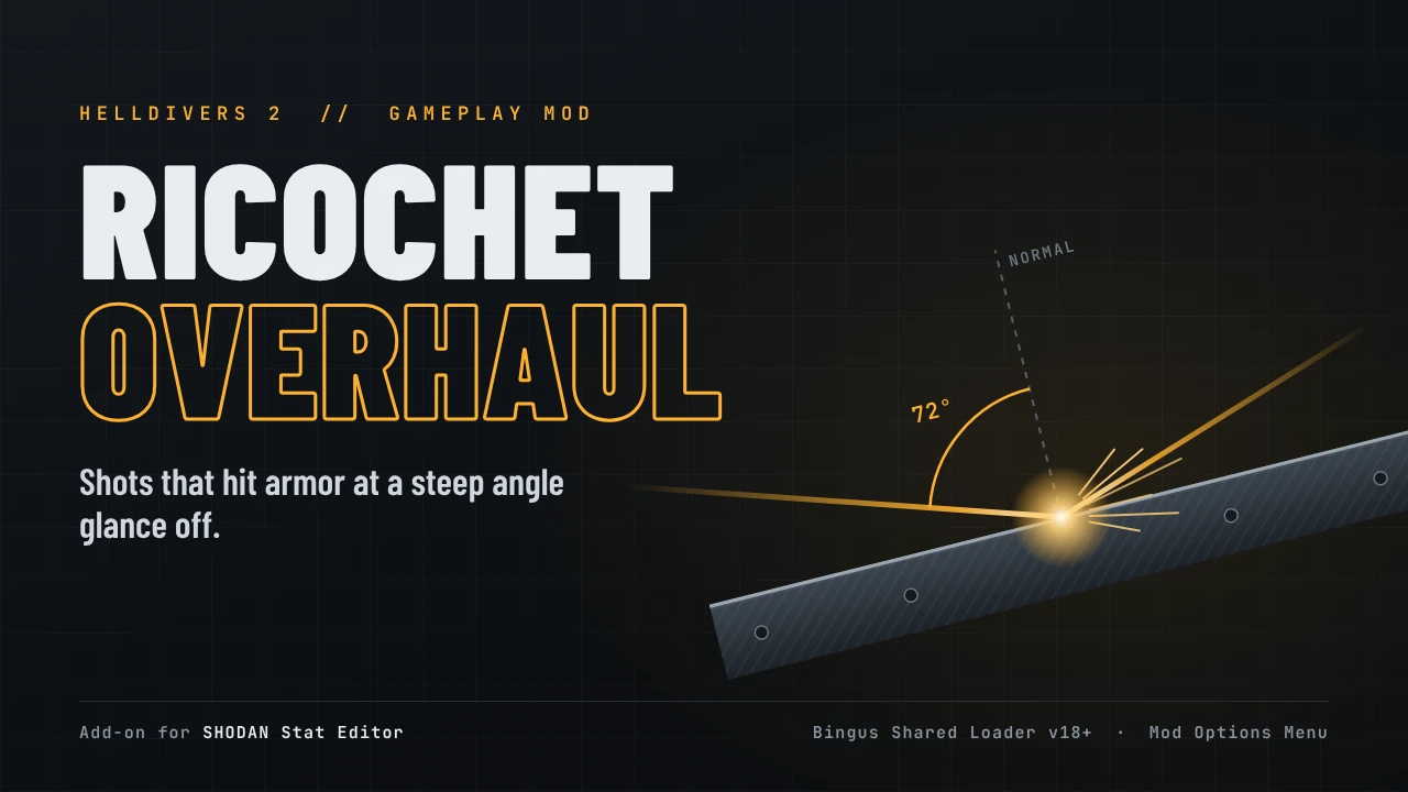 Ricochet Overhaul Mod