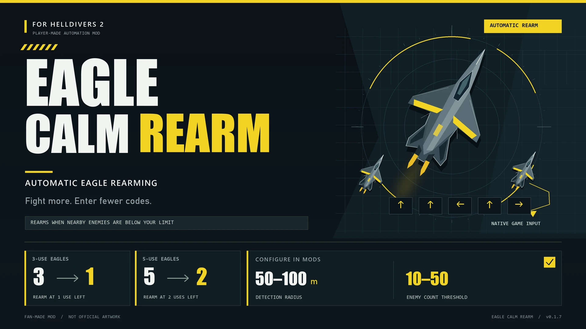 Eagle Calm Rearm｜飞鹰自动重新武装 Mod