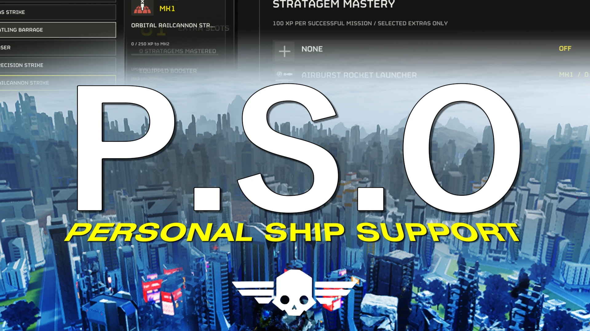 P.S.O / Personal Ship Support Mod