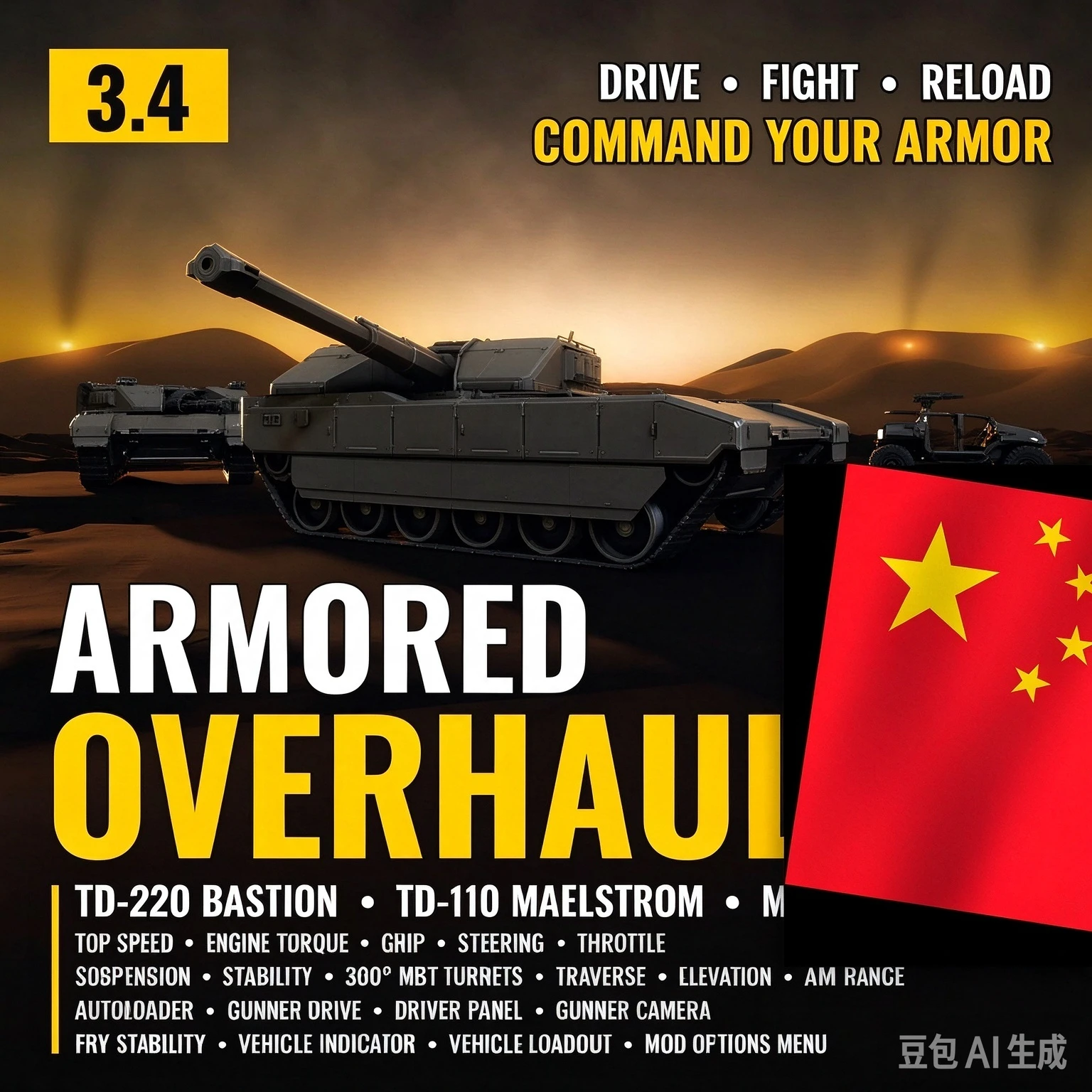 装甲大修简体中文汉化补丁 - Armored Overhaul - Simplified Chinese Translation akl_mod_preview_image